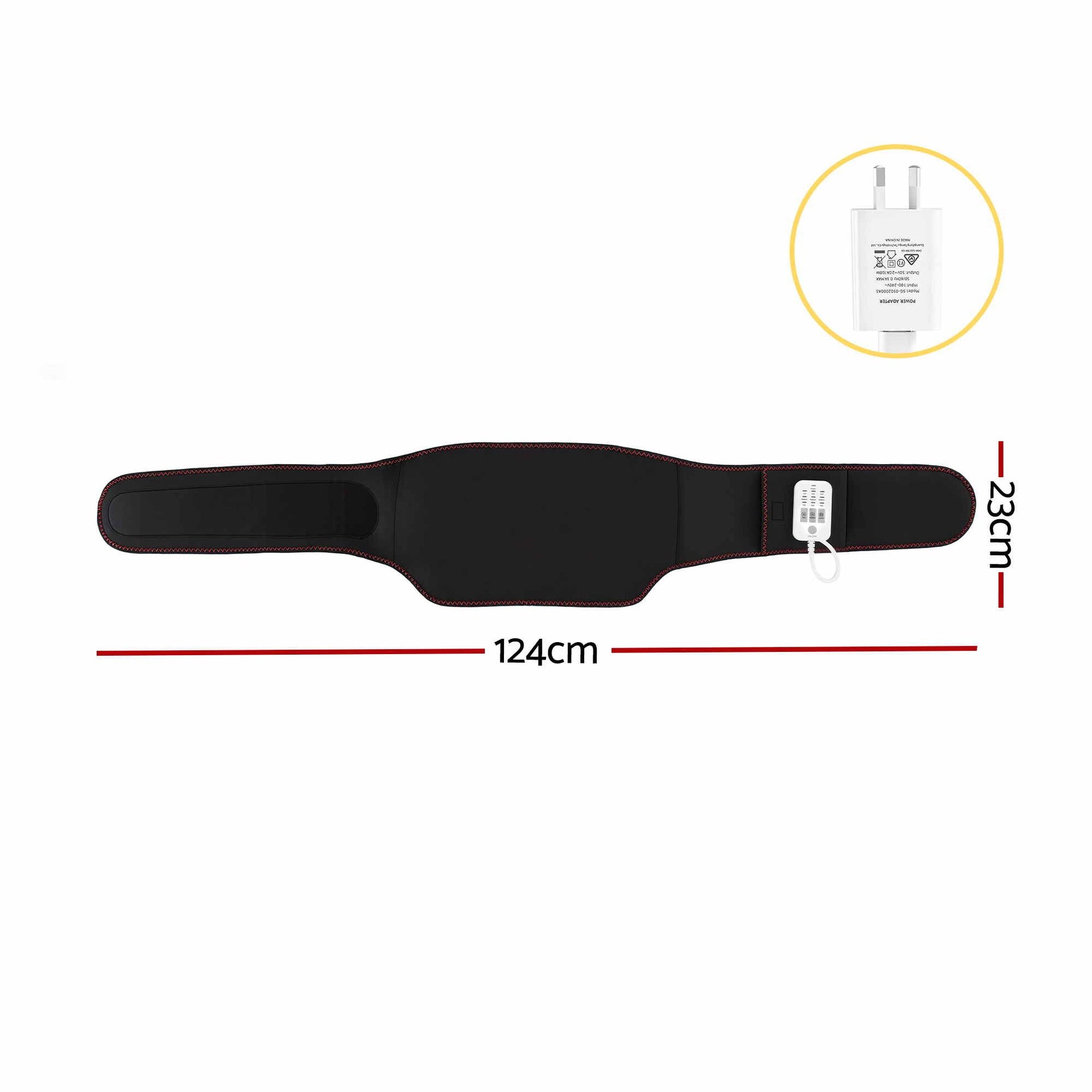 Livemor Back Massager for Sciatica Relief, Airbag Traction and Heat Lumbar Support Belt, 124cm Awezingly