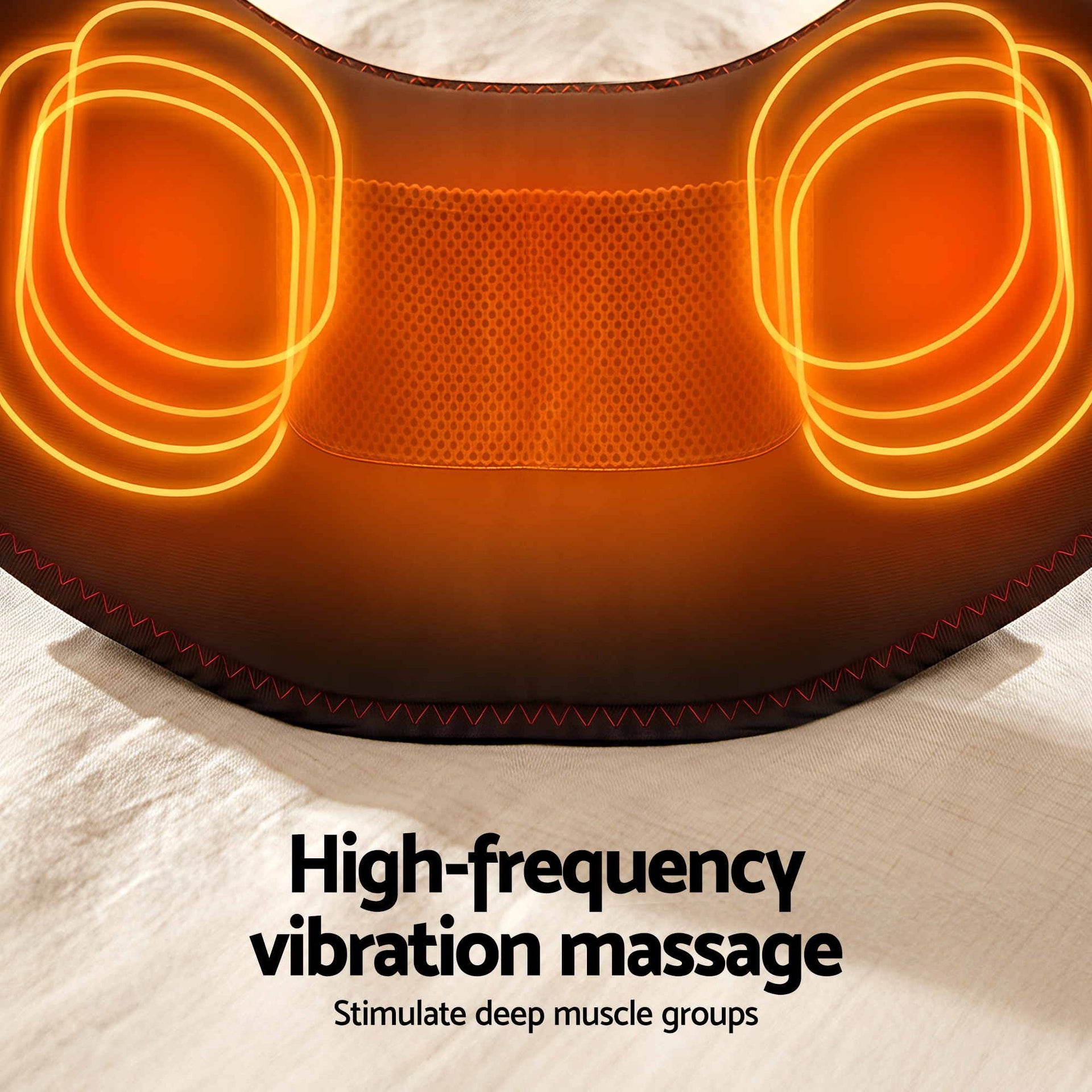 Livemor Back Massager for Sciatica Relief, Airbag Traction and Heat Lumbar Support Belt, 124cm Awezingly