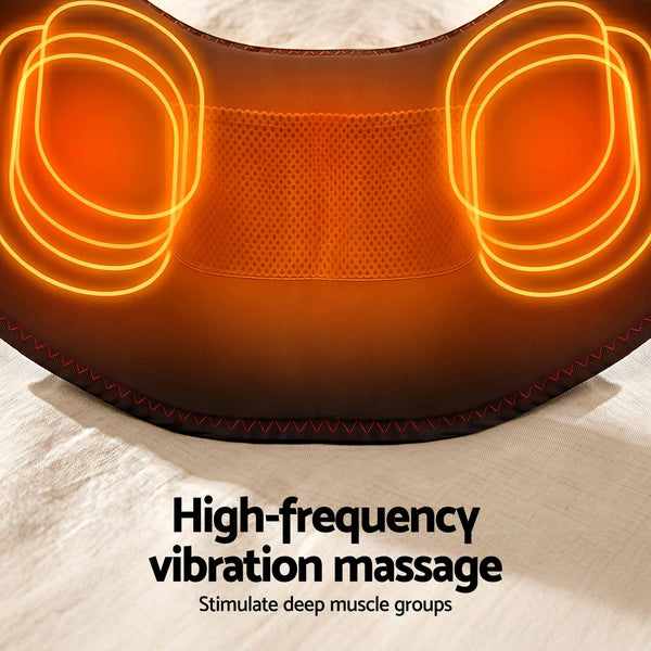 Livemor Back Massager for Sciatica Relief, Airbag Traction and Heat Lumbar Support Belt, 124cm Awezingly