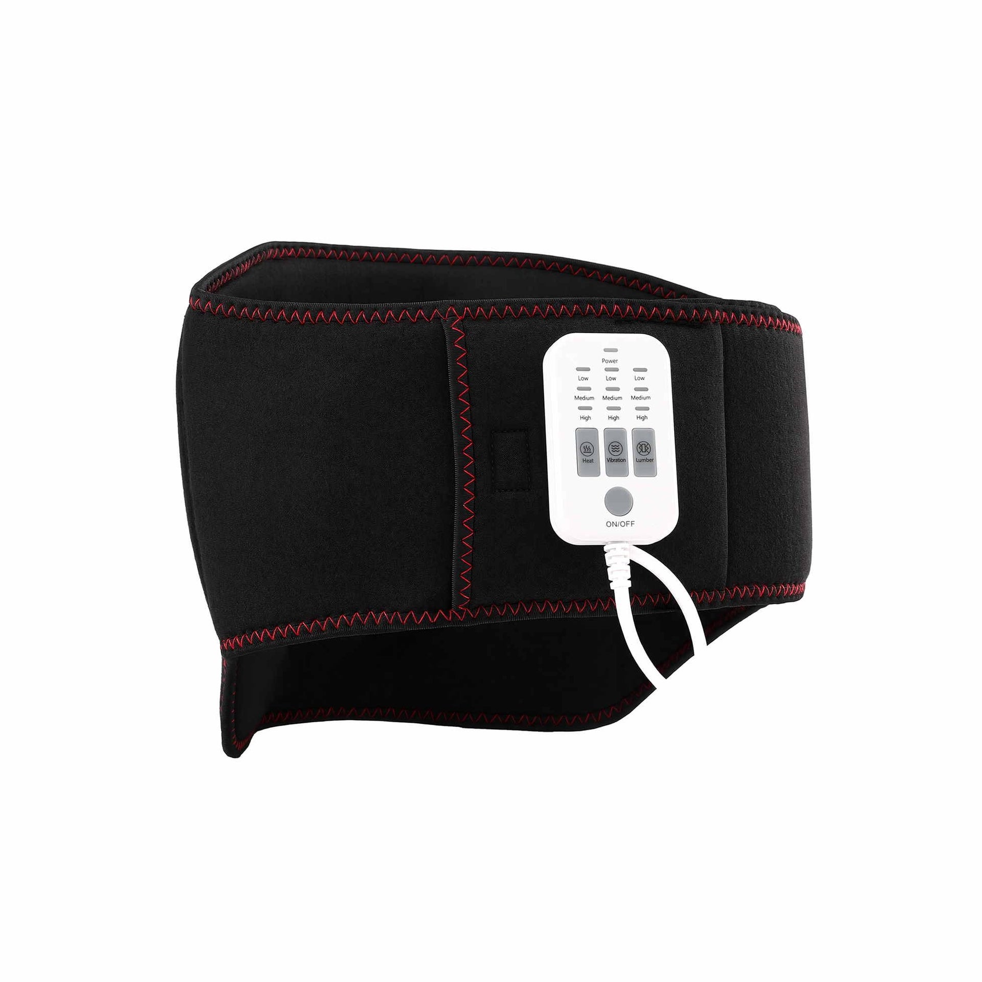Livemor Back Massager for Sciatica Relief, Airbag Traction and Heat Lumbar Support Belt, 124cm Awezingly