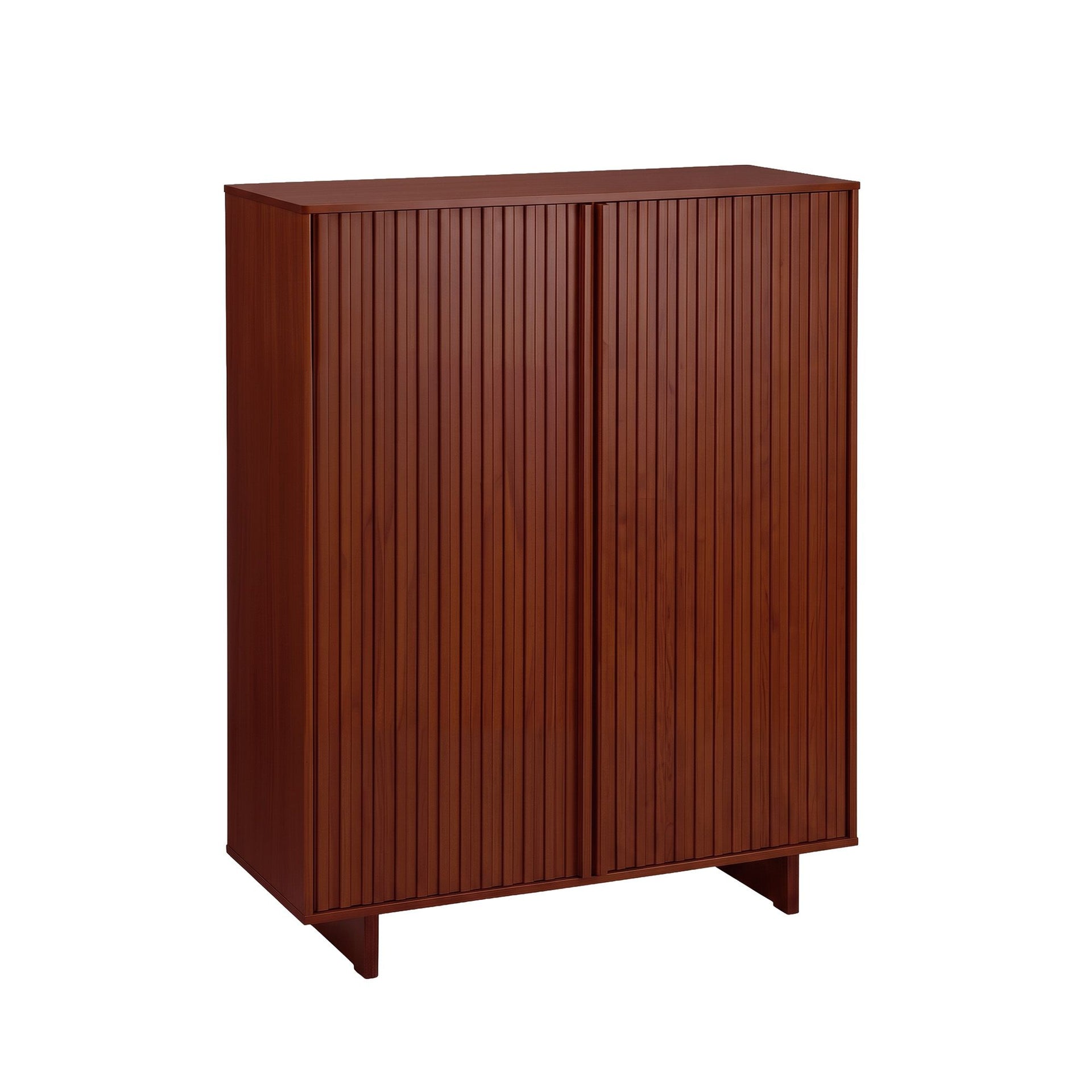 Artiss Shoe Cabinet 5 Tier Storage Organiser w/ Adjustable Shelves Bamboo Awezingly