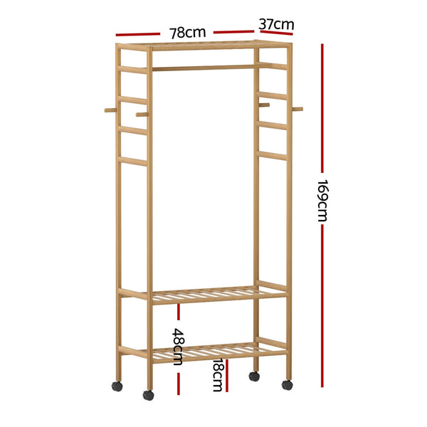 Artiss Clothes Rack Wardrobe Coat Stand 169cm Awezingly