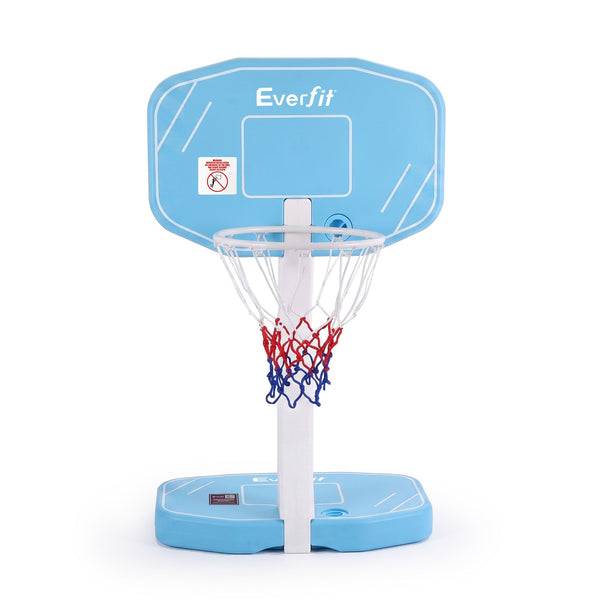 Everfit 2 in 1 Pool Basketball Hoop Volleyball Net Set Water Sports Game Combo Weighted Base Blue Awezingly