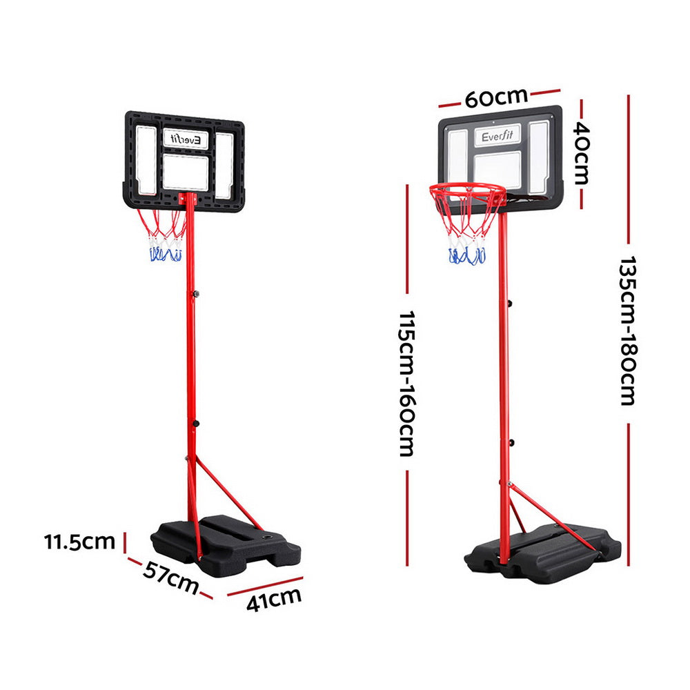 Everfit 1.6M Kids Basketball Hoop Stand System Portable Everfit
