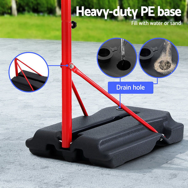 Everfit 1.6M Kids Basketball Hoop Stand System Portable Everfit