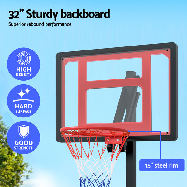 Everfit 2.6M Basketball Hoop Stand System Portable Kid Everfit