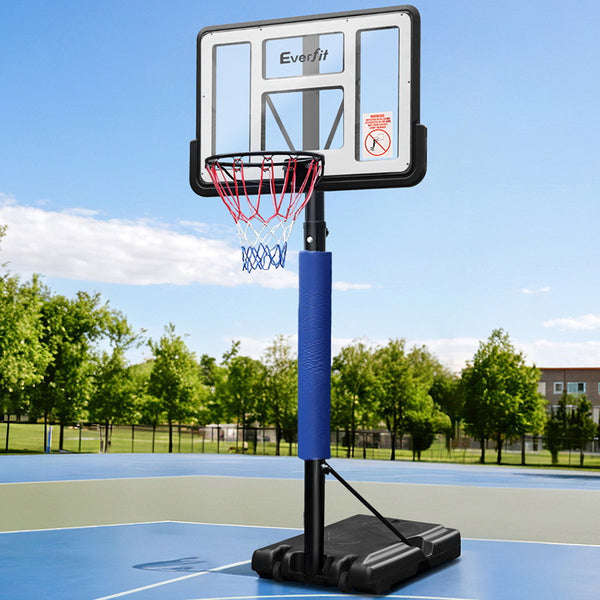 Everfit 3.05M Basketball Hoop Stand System Ring Portable Net Height Adjustable Blue Everfit