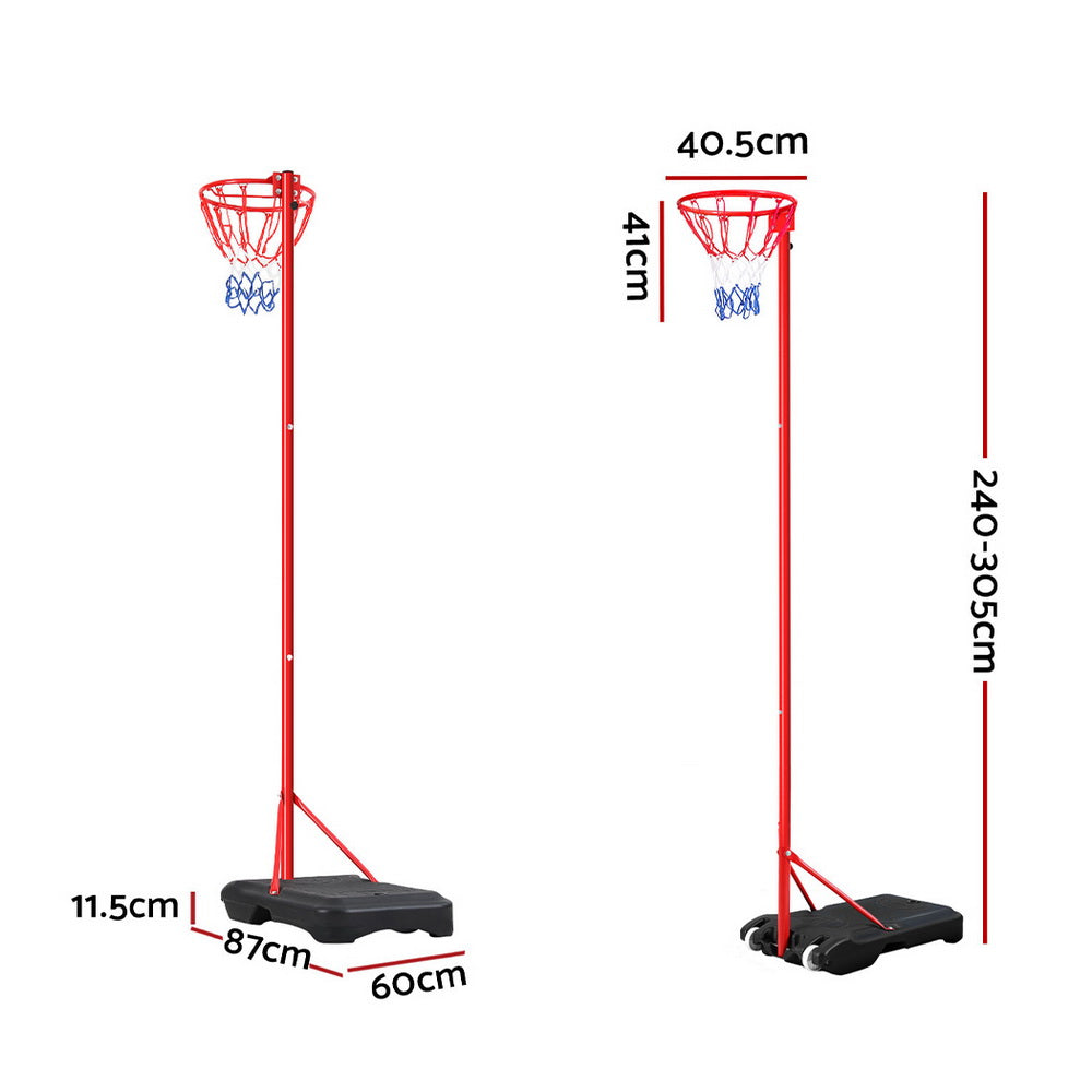 Everfit 3.05M Netball Hoop Basketball Stand System Net Ring Everfit