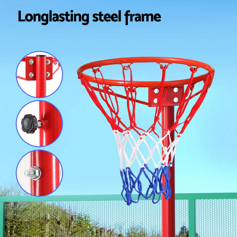 Everfit 3.05M Netball Hoop Basketball Stand System Net Ring Everfit
