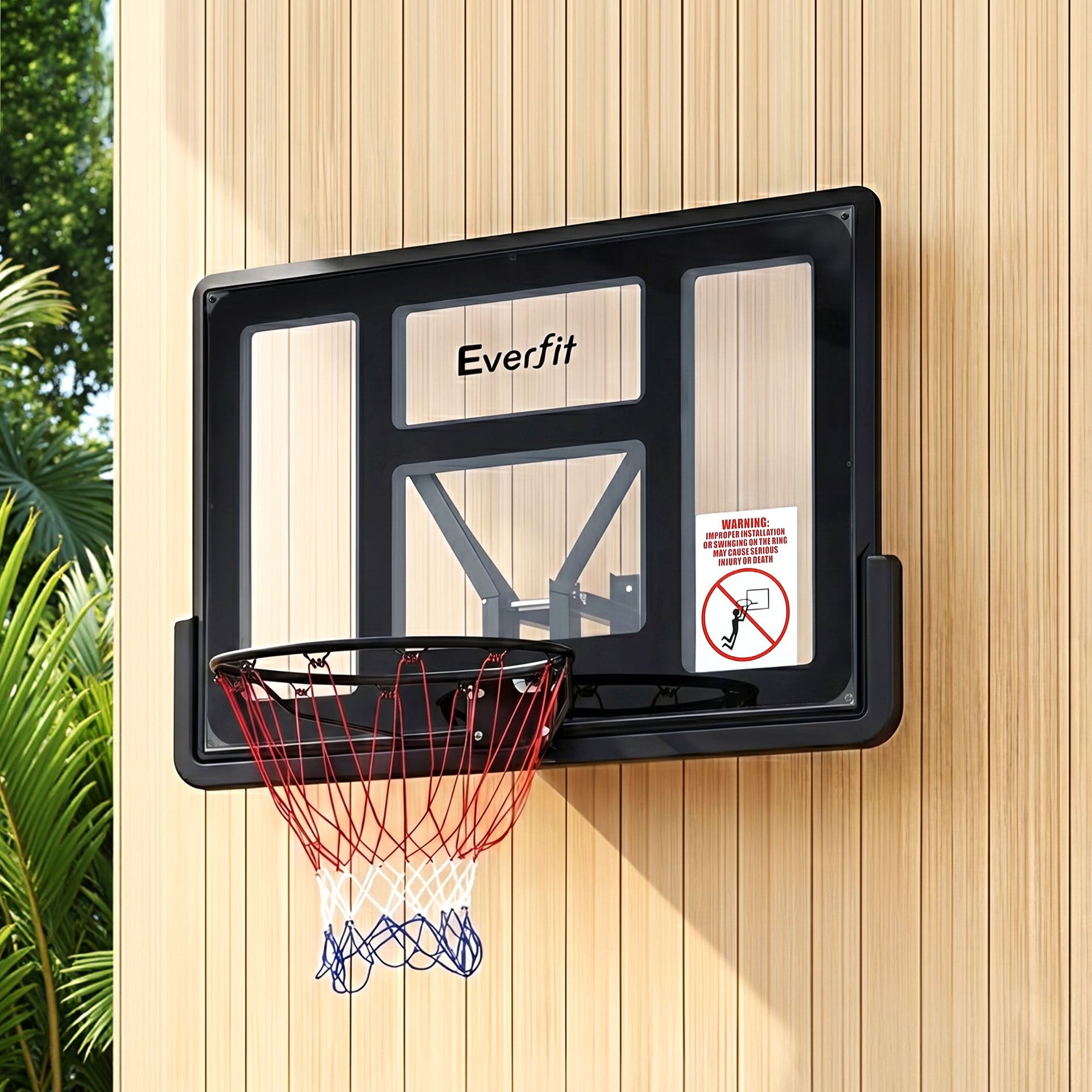 Everfit 43-Inch Wall Mount Kids Basketball Hoop Backboard Indoor Outdoor Sports Awezingly
