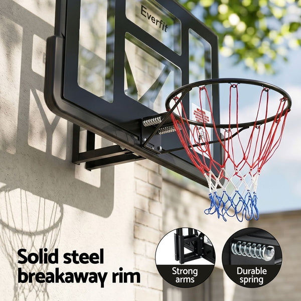 Everfit 43-Inch Wall Mount Kids Basketball Hoop Backboard Indoor Outdoor Sports Awezingly