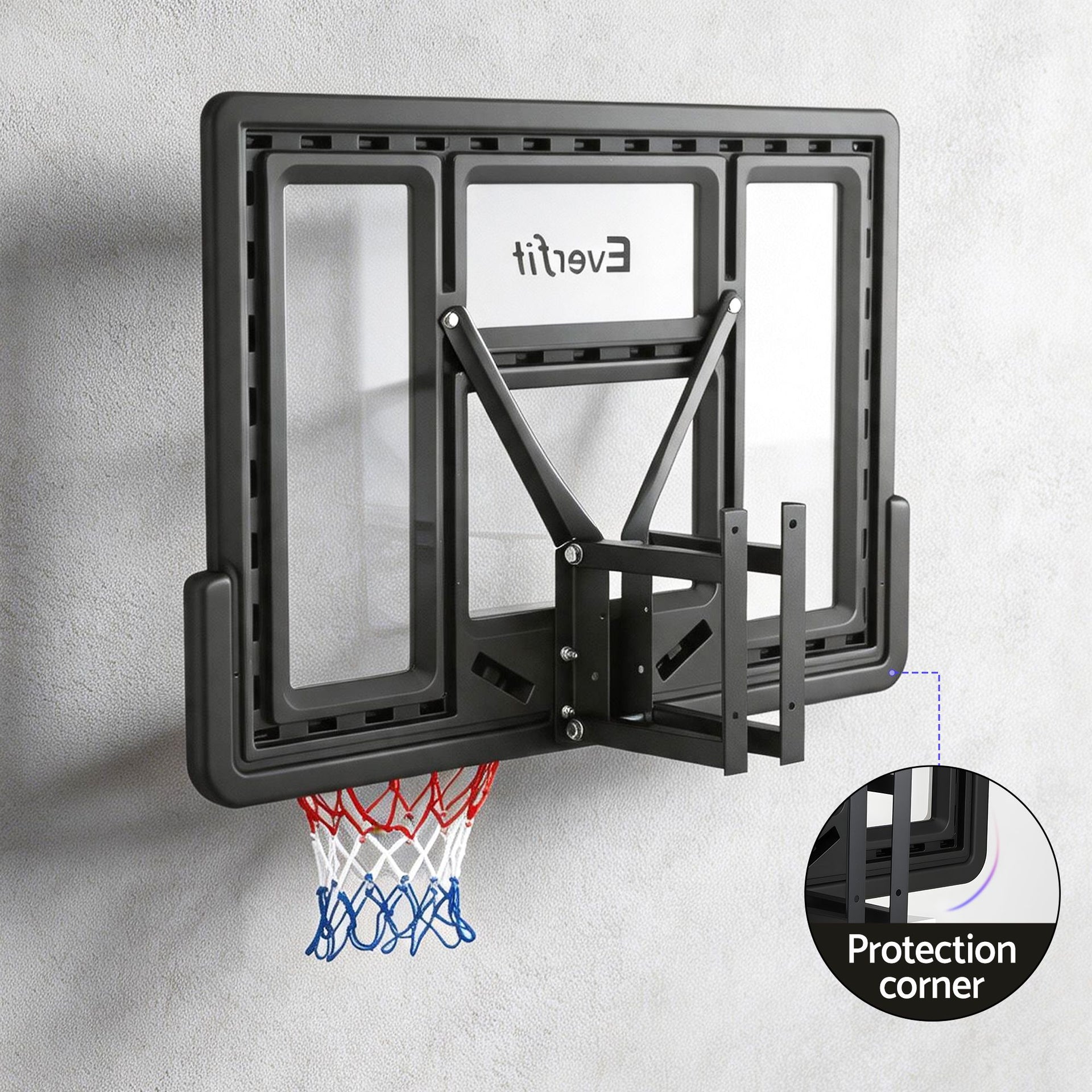 Everfit 43-Inch Wall Mount Kids Basketball Hoop Backboard Indoor Outdoor Sports Awezingly