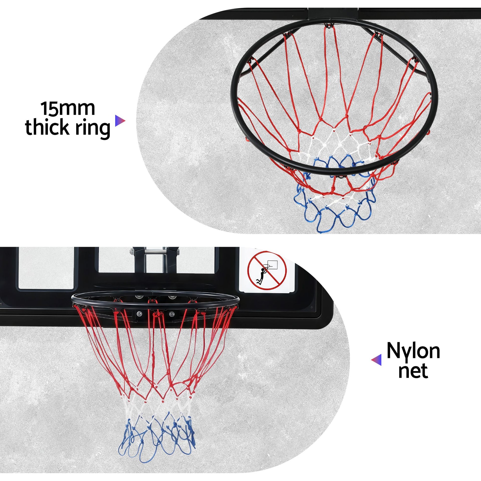 Everfit 43-Inch Wall Mount Kids Basketball Hoop Backboard Indoor Outdoor Sports Awezingly