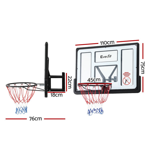 Everfit 43-Inch Wall Mount Kids Basketball Hoop Backboard Outdoor Sports Awezingly