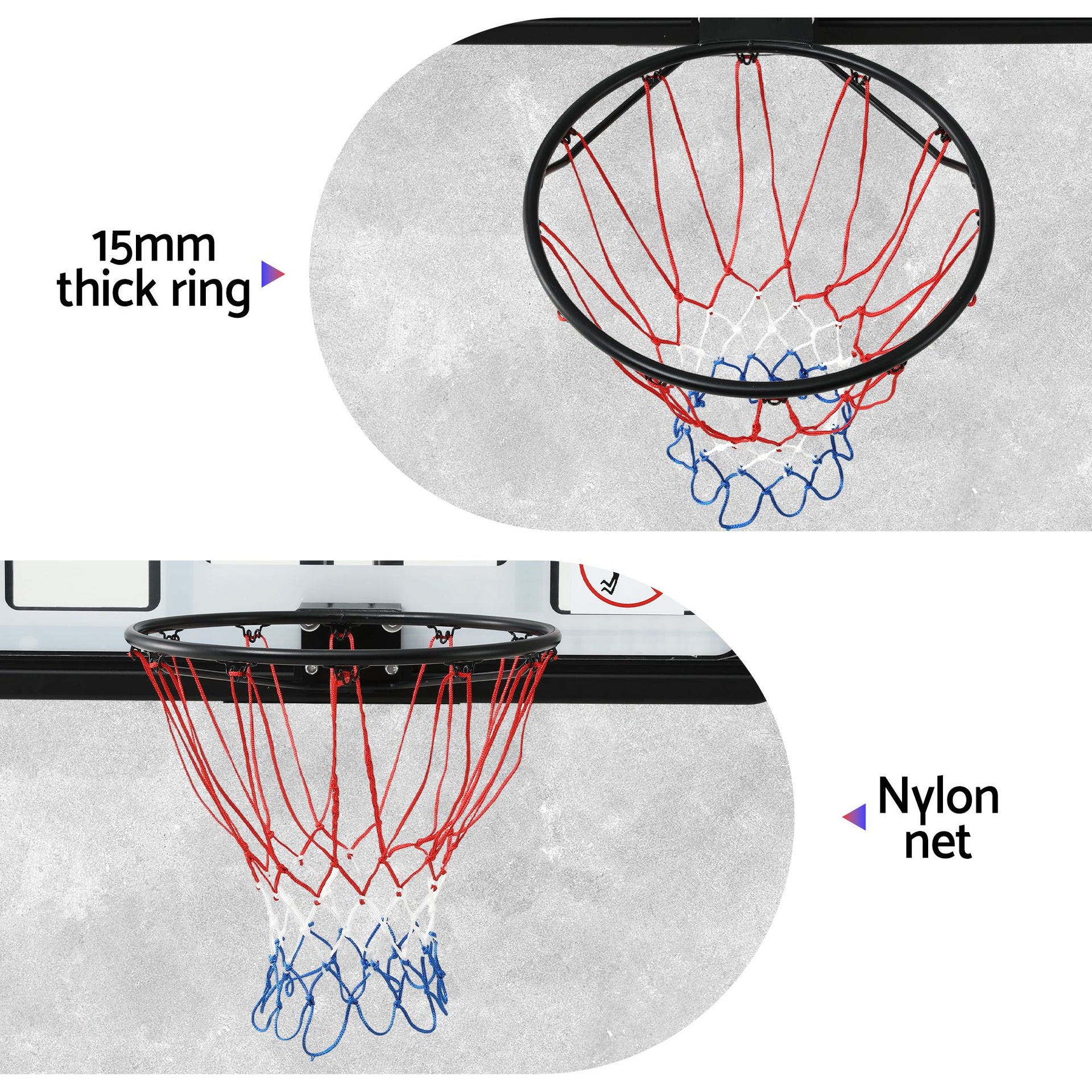 Everfit 43-Inch Wall Mount Kids Basketball Hoop Backboard Outdoor Sports Awezingly