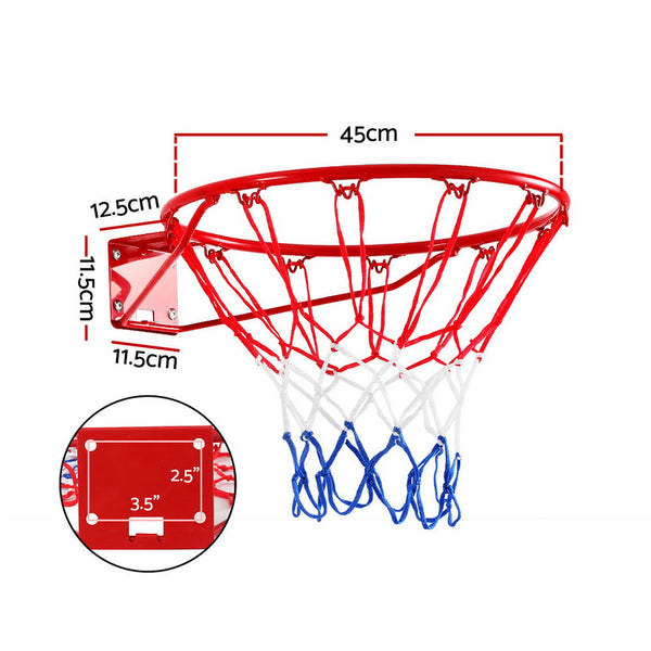 Everfit Basketball Ring Hoop Rim Goal Net 45CM Everfit