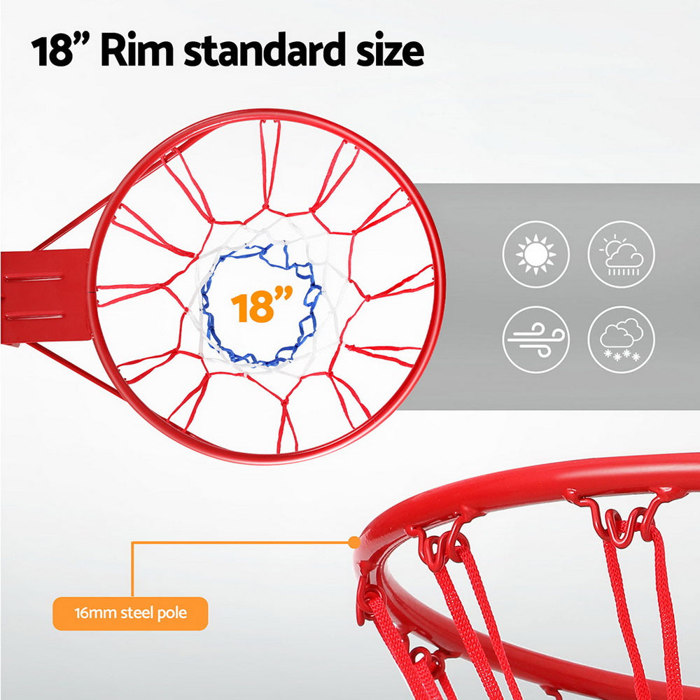 Everfit Basketball Ring Hoop Rim Goal Net 45CM Everfit