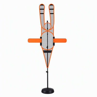 Basketball Defender Dummy 155-275cm Adjustable Shooting Passing Training Mannequin Black Orange
