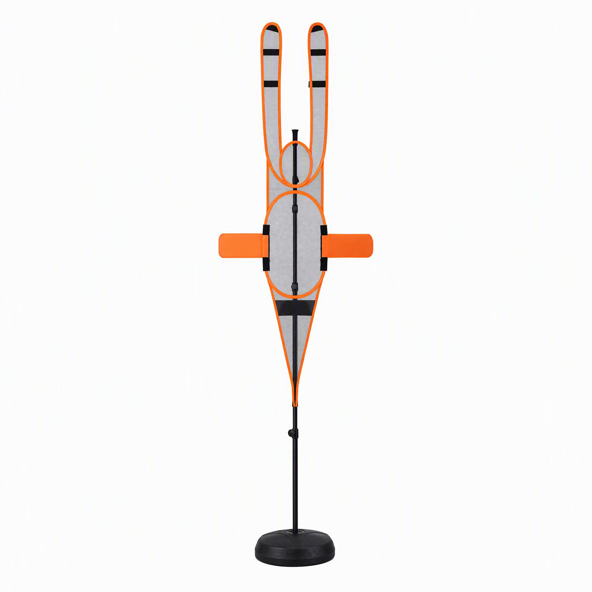 Basketball Defender Dummy 155-275cm Adjustable Shooting Passing Training Mannequin Black Orange Awezingly