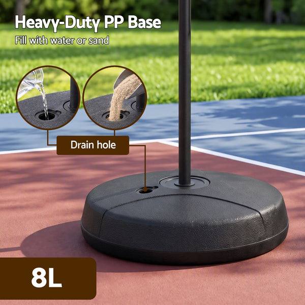 Basketball Defender Dummy 155-275cm Adjustable Shooting Passing Training Mannequin Black Orange Awezingly
