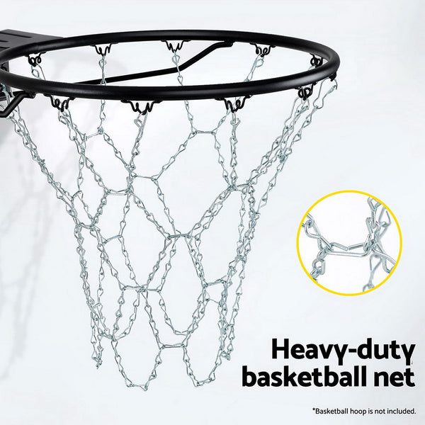 Everfit Basketball Ring Metal Braided Chain Net 12 Loop Everfit