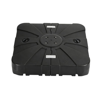 Instahut Outdoor Umbrella Base 2 Fillable 60kg Cantilever Umbrella Base with Wheels 84cm