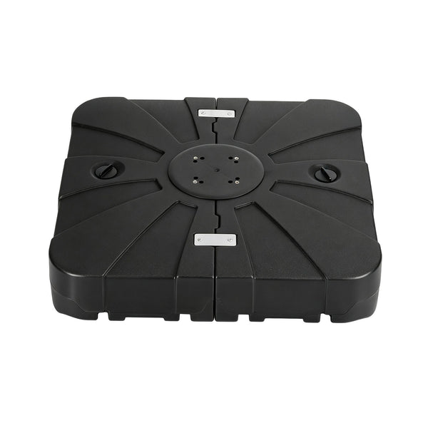 Instahut Outdoor Umbrella Base 2 Fillable 60kg Cantilever Umbrella Base with Wheels 84cm Awezingly