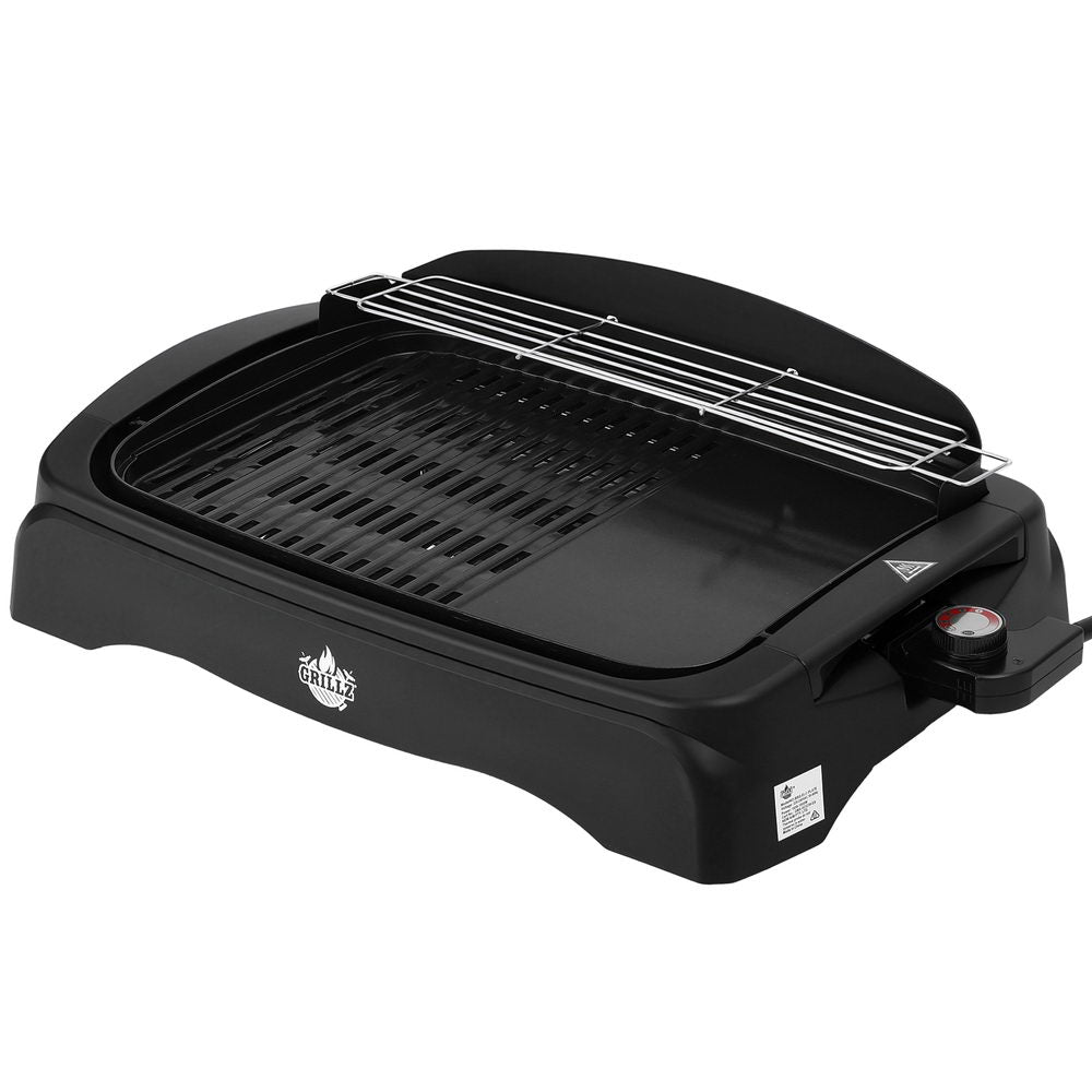 Grillz 1950W Electric BBQ Grill Non-stick Plate for Indoor Outdoor Awezingly