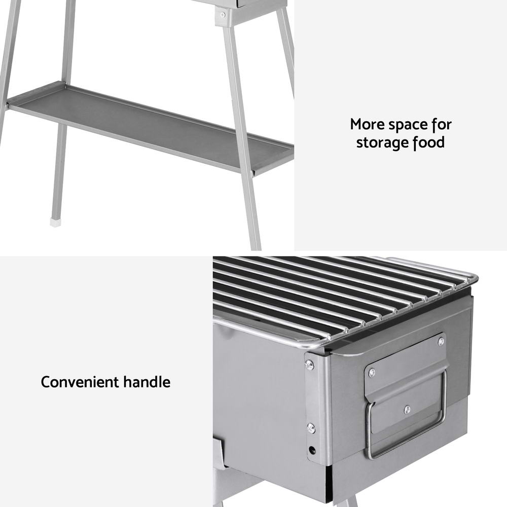 Grillz BBQ Grill Charcoal Smoker Portable Barbecue Awezingly