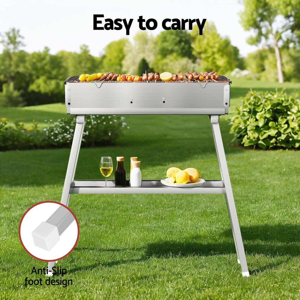 Grillz BBQ Grill Charcoal Smoker Portable Barbecue Awezingly