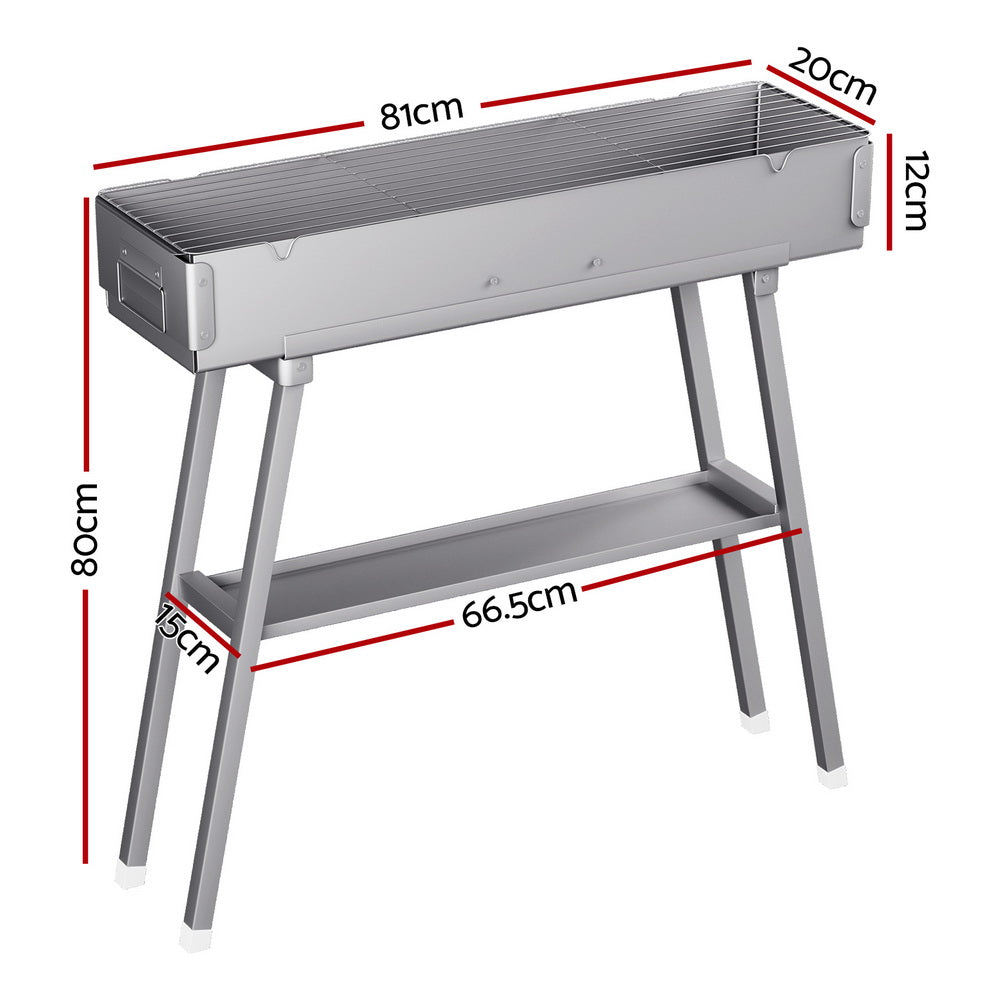 Grillz BBQ Grill Charcoal Smoker Barbecue Portable Awezingly
