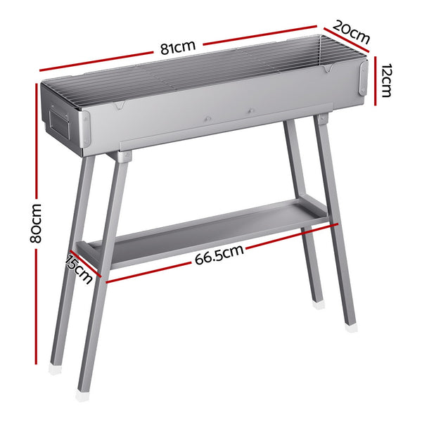 Grillz BBQ Grill Charcoal Smoker Barbecue Portable Awezingly