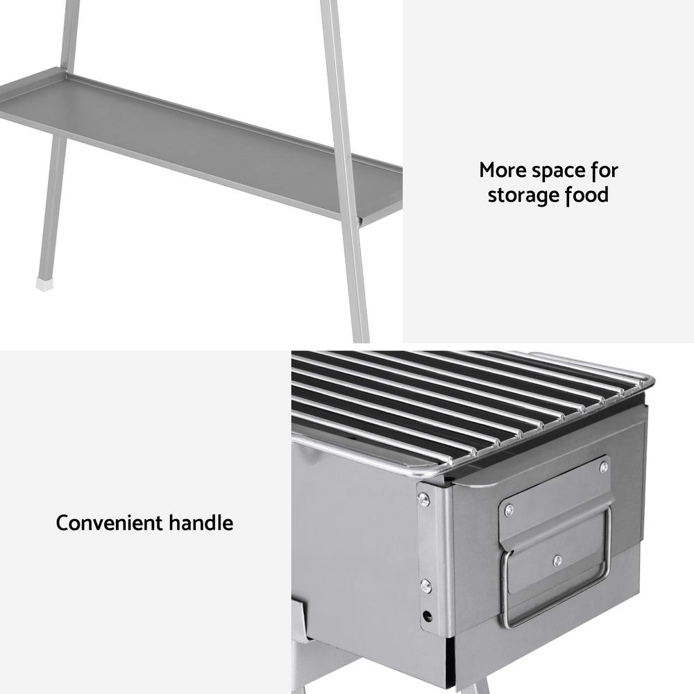 Grillz BBQ Grill Charcoal Smoker Barbecue Portable Awezingly