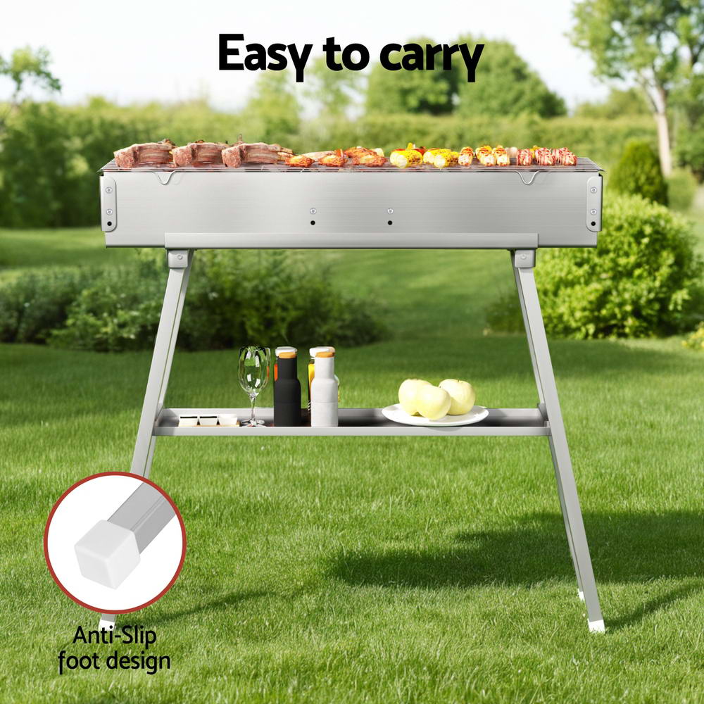 Grillz BBQ Grill Charcoal Smoker Barbecue Portable Awezingly