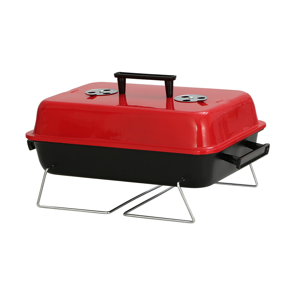 Grillz Charcoal BBQ Portable Grill Camping Barbecue Outdoor Cooking Smoker Awezingly
