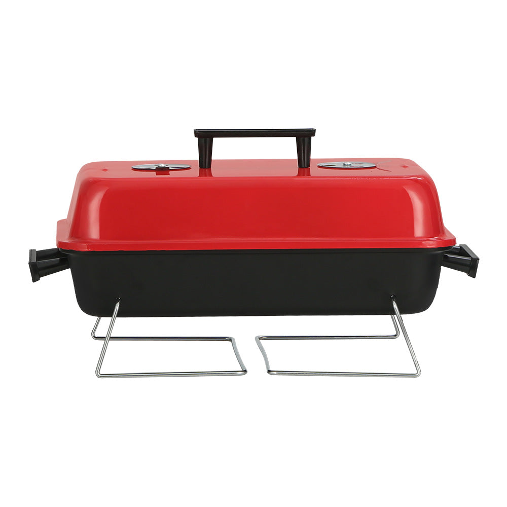 Grillz Charcoal BBQ Portable Grill Camping Barbecue Outdoor Cooking Smoker Awezingly