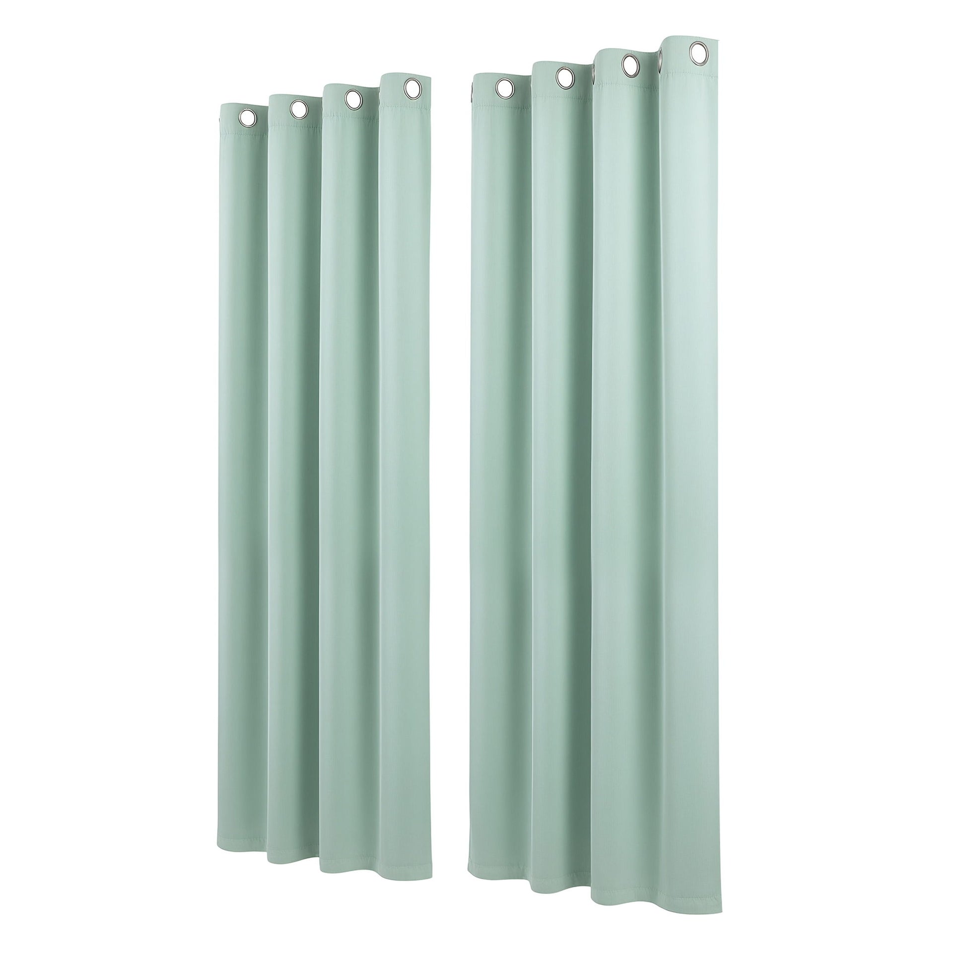 Artiss Blockout Curtains 2X 132x213cm Thermal Insulated Eyelet Drapes Green Awezingly