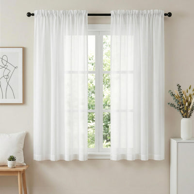 Artiss Blockout Curtains 2X 132x160cm Light Filtering Window Drapes Rod Pocket