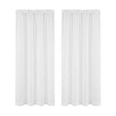 Artiss Blockout Curtains 2X 132x160cm Light Filtering Window Drapes Rod Pocket