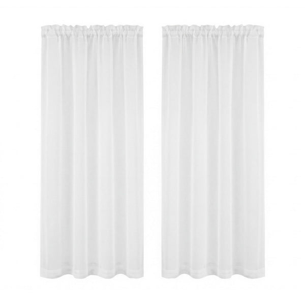Artiss Blockout Curtains 2X 132x160cm Light Filtering Window Drapes Rod Pocket Awezingly