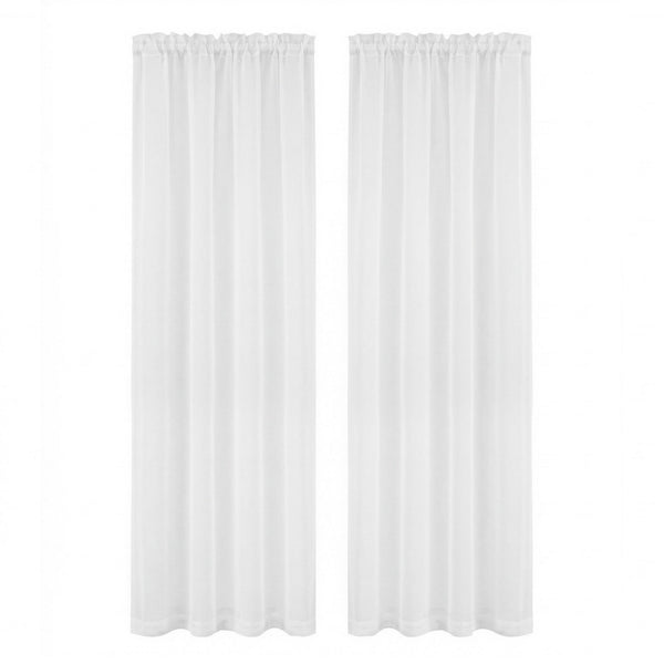 Artiss Blockout Curtains 2X 132x213cm Light Filtering Window Drapes Rod Pocket Awezingly