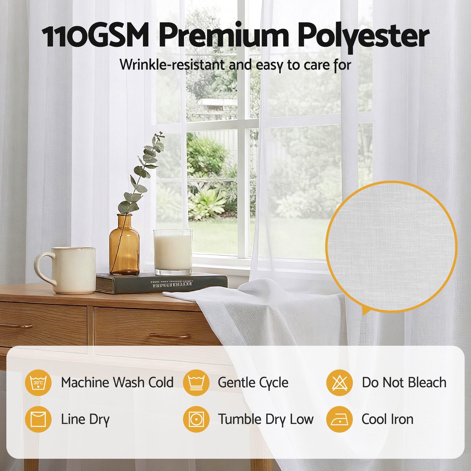 Artiss Blockout Curtains 2X 132x213cm Light Filtering Window Drapes Rod Pocket Awezingly