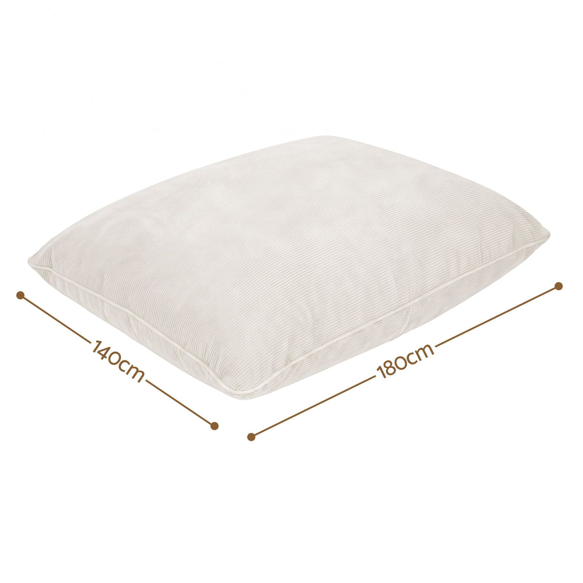 Artiss 3 in 1 Bean Bag Chair Cover (No Filler) Convertible Bean Bag for Adults, Corduroy Stuffed Animal Storage Bean Bag Cover Washable for Living Room Bedroom, Beige Awezingly