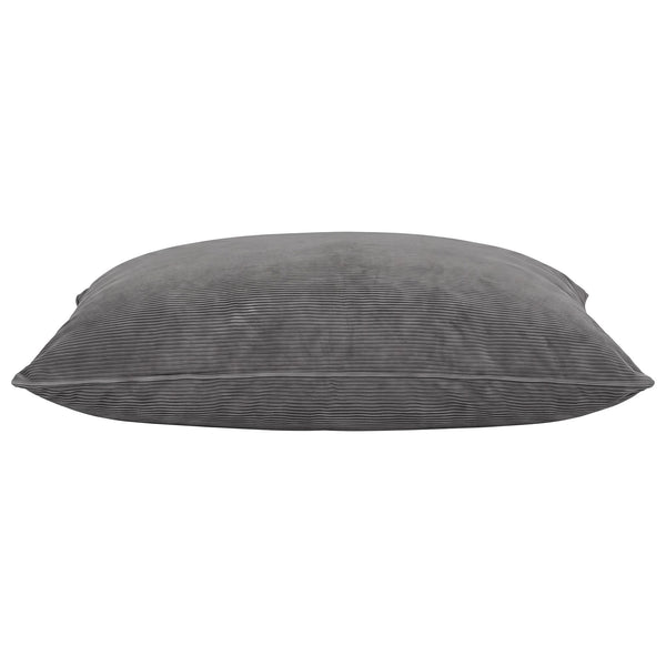 Artiss 3 in 1 Bean Bag Chair Cover (No Filler) Convertible Bean Bag for Adults, Corduroy Stuffed Animal Storage Bean Bag Cover Washable for Living Room Bedroom, Grey Awezingly
