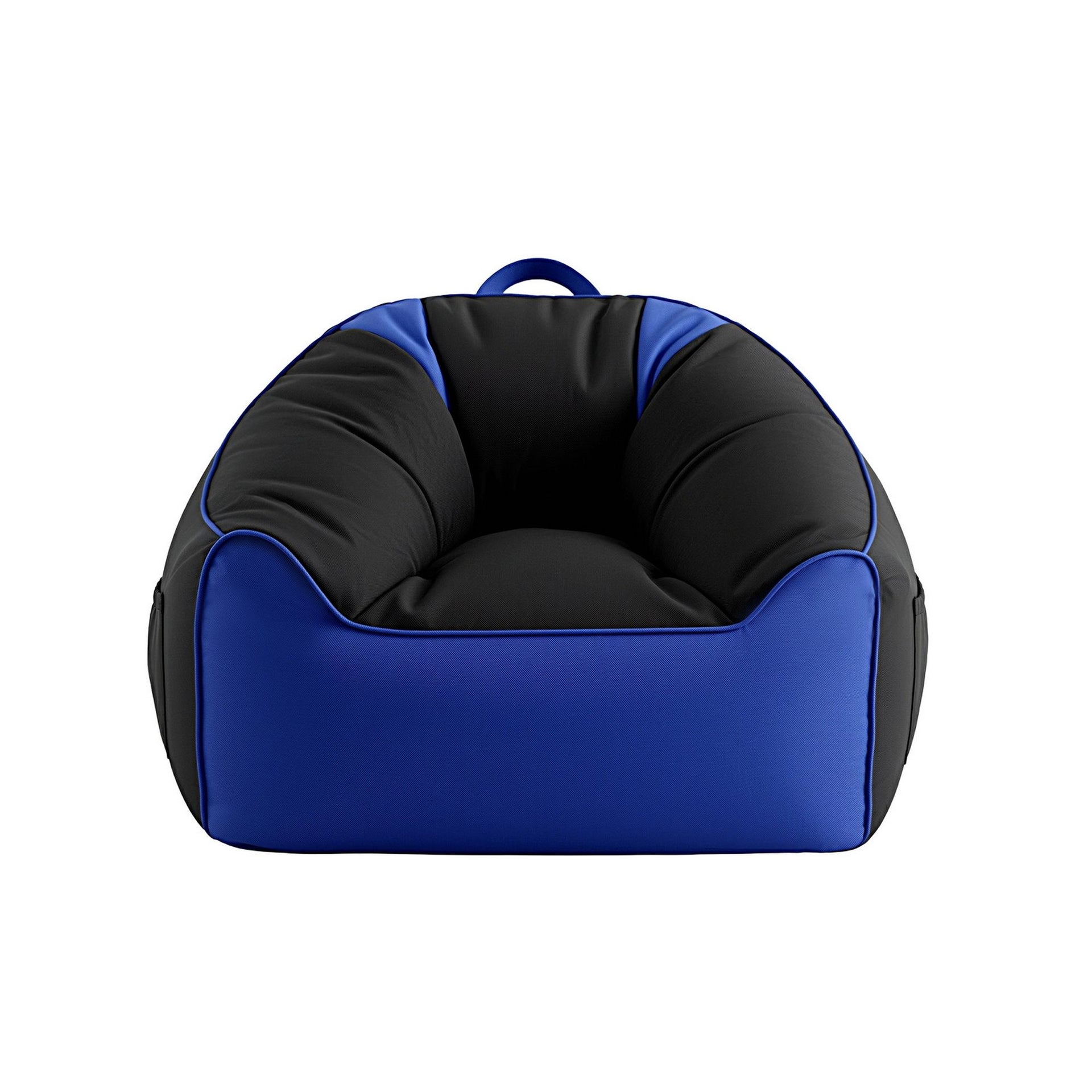 Artiss Gaming Bean Bag Chair Cover (No Filler) for Adults Teens Kids Splash-Proof Floor Gaming Chair Cover with Side Pockets, Headphone Hanger, Cup Holder, Bean Bag Cover Only Awezingly