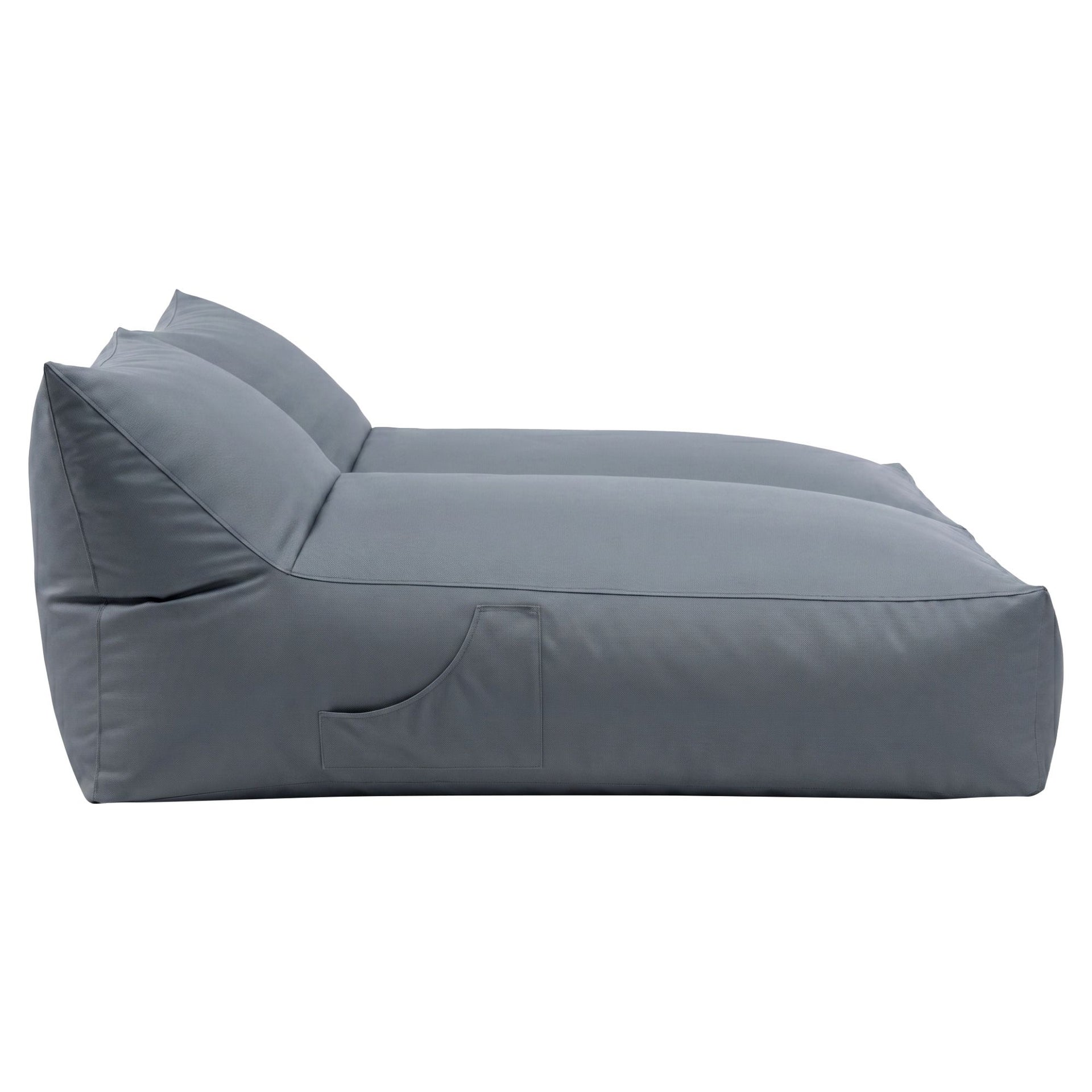 Artiss Outdoor Bean Bag Chair Cover (No Filler) 2 Seater Beanbag Lounge Sofacover Adults Splash-Proof Large Bean Bag Cover for Patio Poolside Relaxing Indoor, Grey Awezingly
