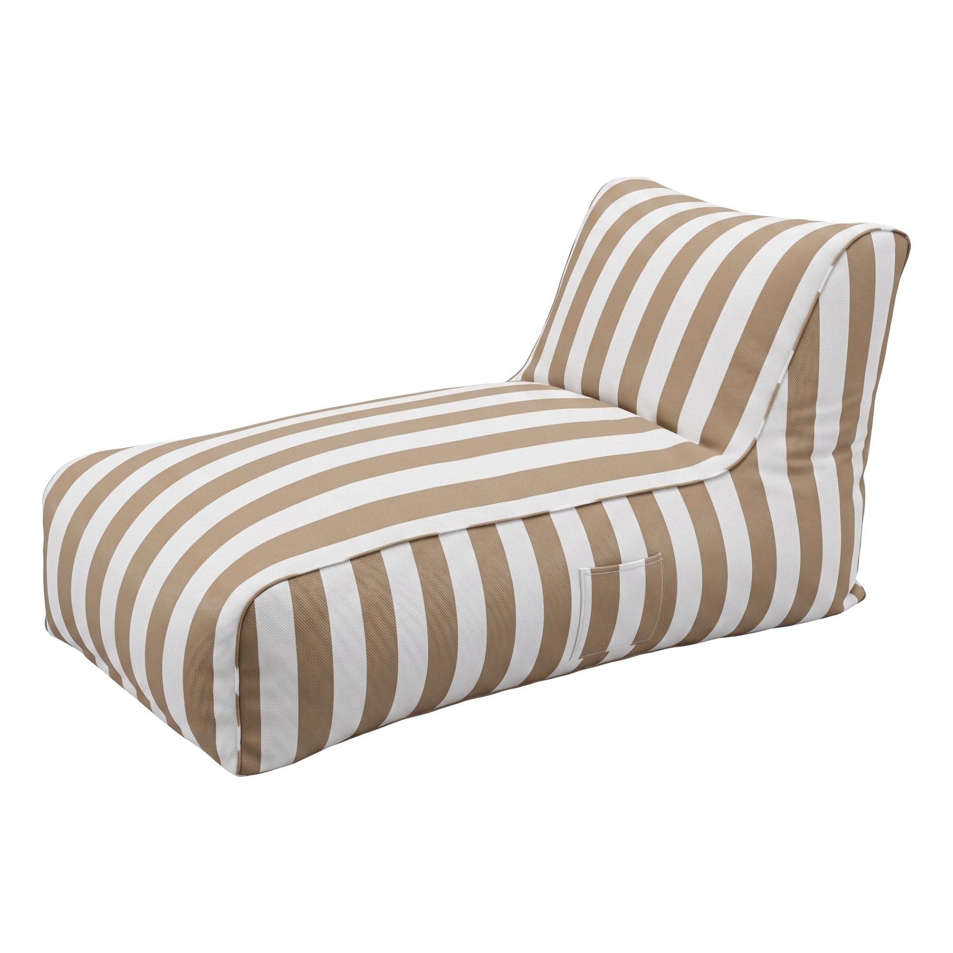 Artiss Outdoor Bean Bag Chair Cover (No Filler) Splash-Proof Beanbag Lounge Sofacover Stuffed Animal Storage Bean Bag Cover for Patio Poolside Relaxing, Taupe Awezingly