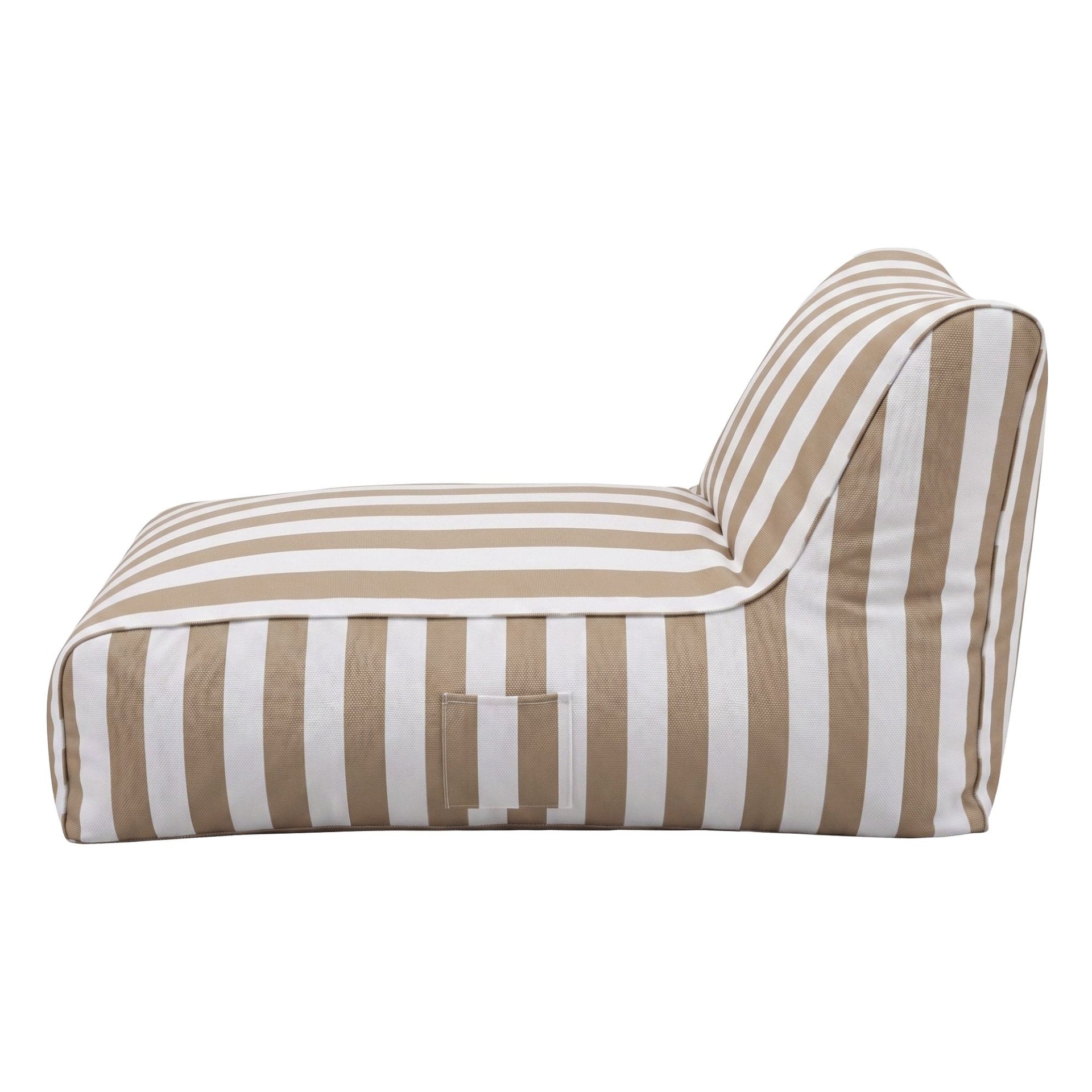 Artiss Outdoor Bean Bag Chair Cover (No Filler) Splash-Proof Beanbag Lounge Sofacover Stuffed Animal Storage Bean Bag Cover for Patio Poolside Relaxing, Taupe Awezingly