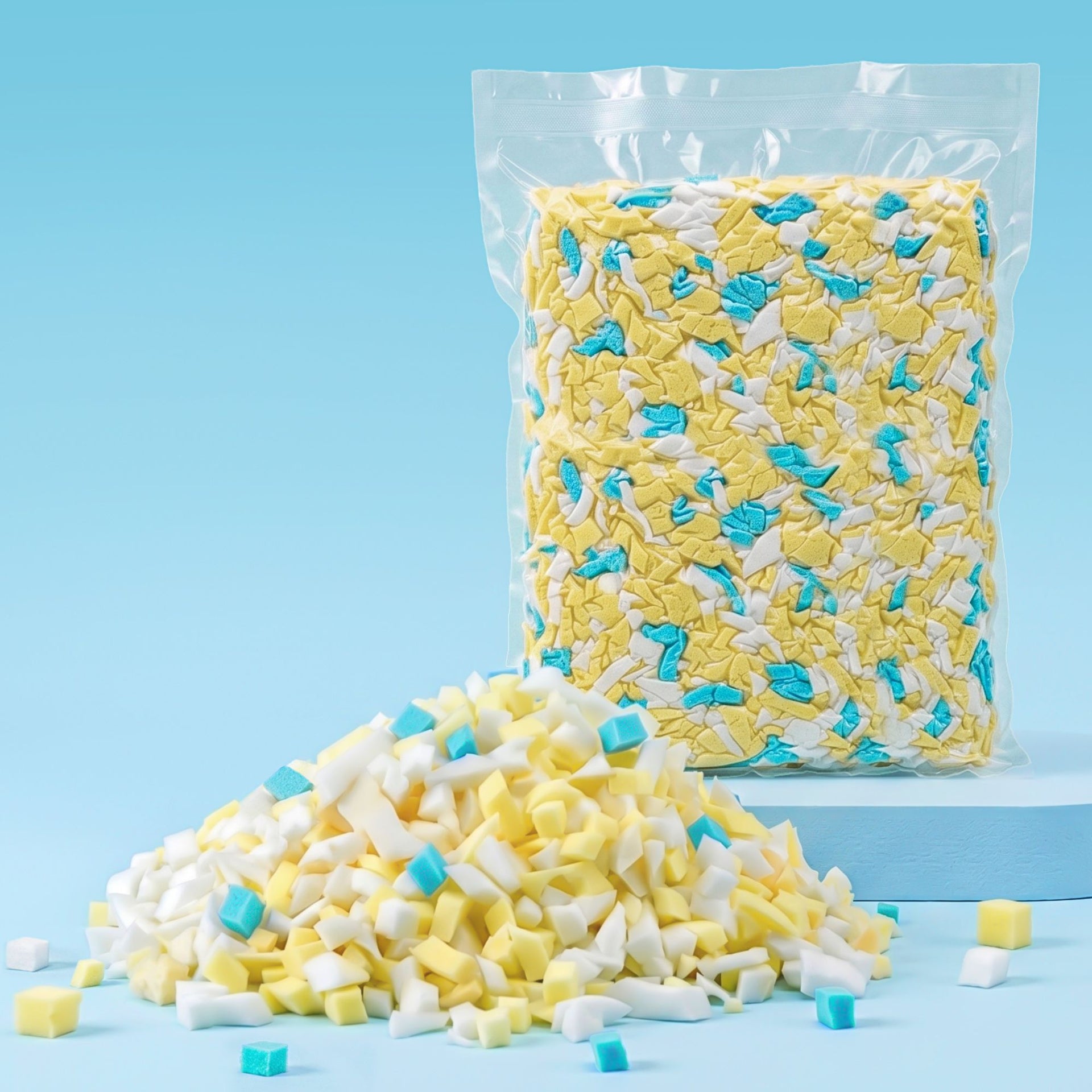 Artiss 5lbs (2.2KG) Bean Bag Filler Shredded Memory Foam Filling High Density Soft Pillow Stuffing for Bean Bag Chair, Couch Cushion, Dog Bed, Stuffed Animals and Arts Crafts Awezingly