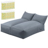 Artiss Outdoor Bean Bag Chair with Filler 2 Seater Beanbag Lounge Adults Splash-Proof Large Bean Bag Cover with Filling for Patio Poolside Relaxing Indoor, Grey